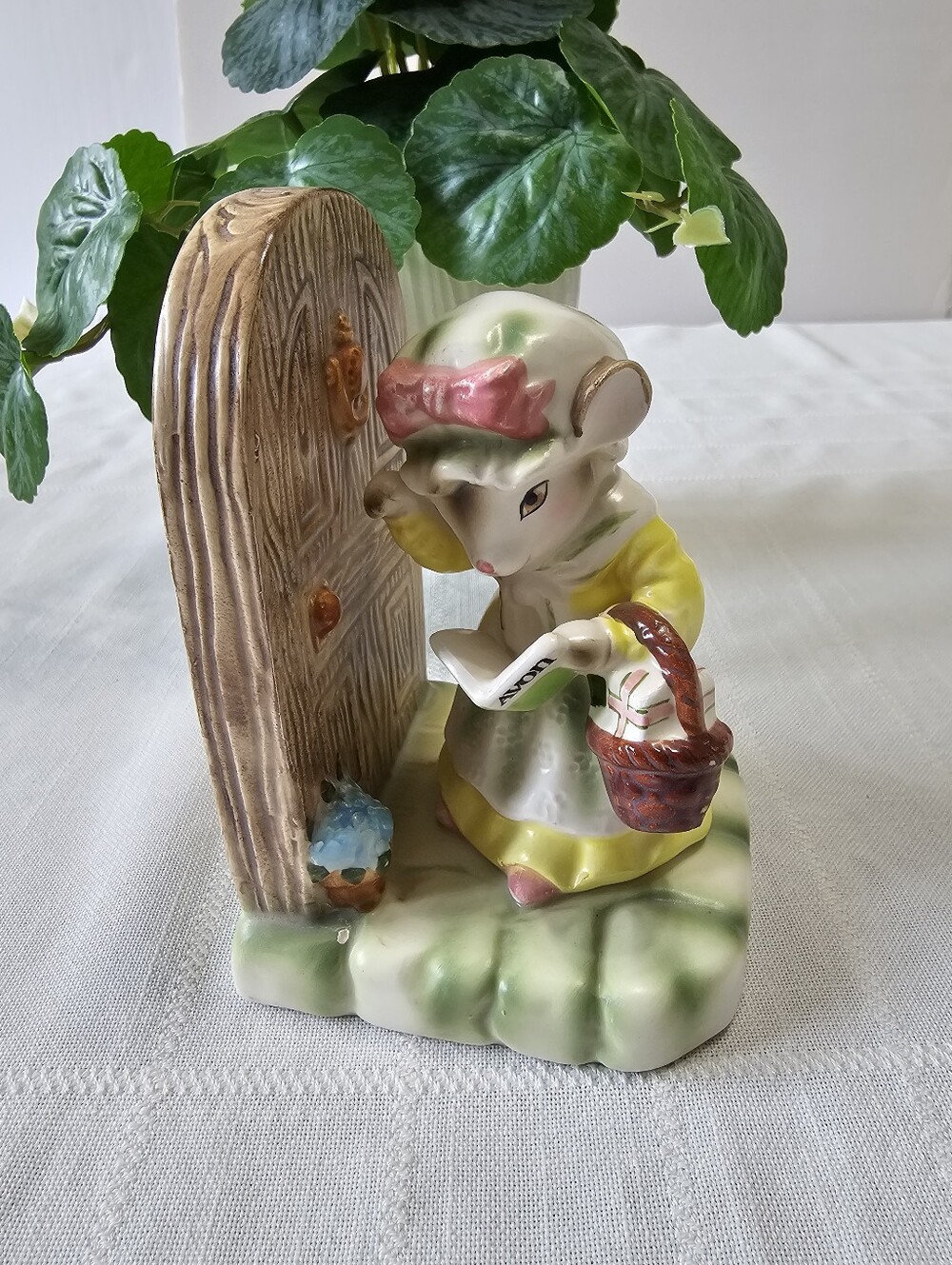 Vintage Avon Precious Moments Ceramic Figurine - "My First Call"